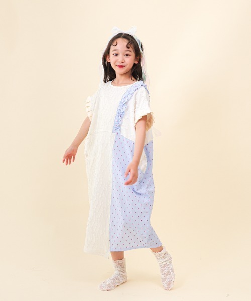 unica（ユニカ） ワンピース 切替えドルマンワンピース キッズ 子供服