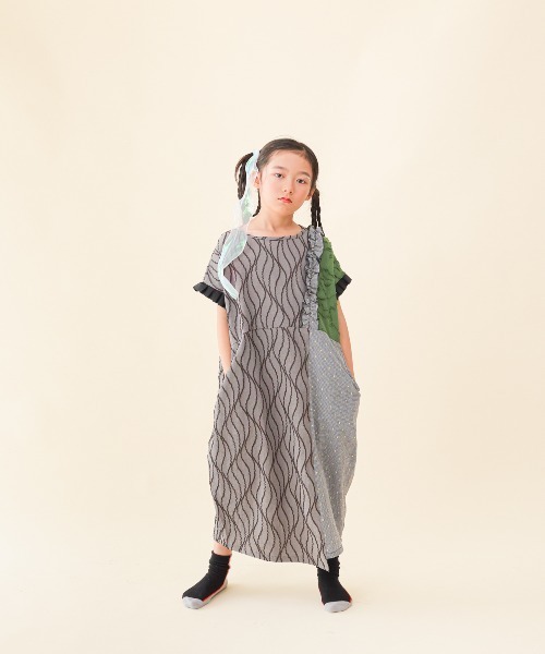 unica（ユニカ） ワンピース 切替えドルマンワンピース キッズ 子供服 