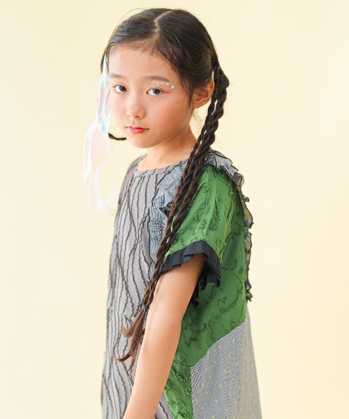 unica（ユニカ） ワンピース 切替えドルマンワンピース キッズ 子供服 