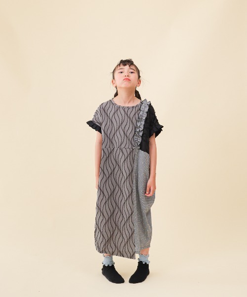 unica（ユニカ） ワンピース 切替えドルマンワンピース キッズ 子供服