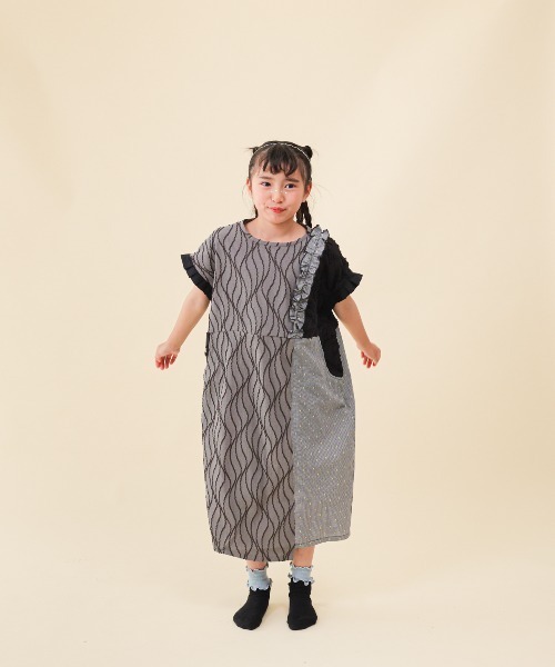 unica（ユニカ） ワンピース 切替えドルマンワンピース キッズ 子供服