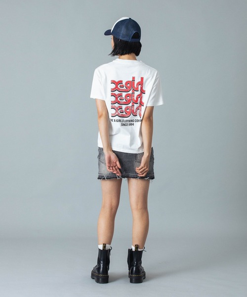 コレクション pe10mal X-girl キャップ 帽子 HIBISCUS OVAL LOGO TRUCKER CAP