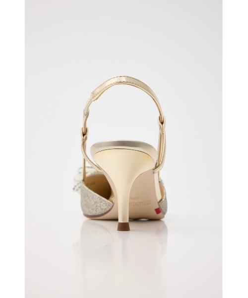 STACCATO（スタッカート） パンプス グリッターメッシュリボンパンプス