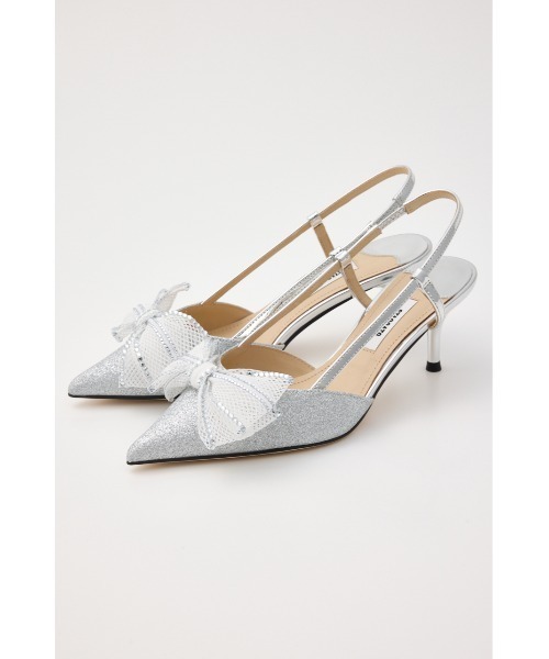 スタッカート（STACCATO）/グリッターメッシュリボンパンプス STACCATO（スタッカート） パンプス グリッターメッシュリボンパンプス