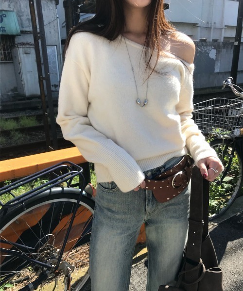 ニット セーター アンバランスニット/2025 SS COLLECTION レディース