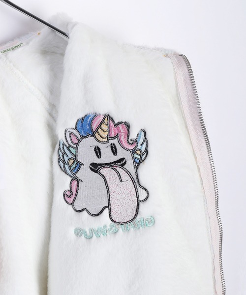 GRAF＆WU　グラフアンドウー お化けベロ刺繍パーカー　スウェットフーディー GRAF＆WU 送料無料 15％OFF GRAF&WU グラフアンドウー 天使