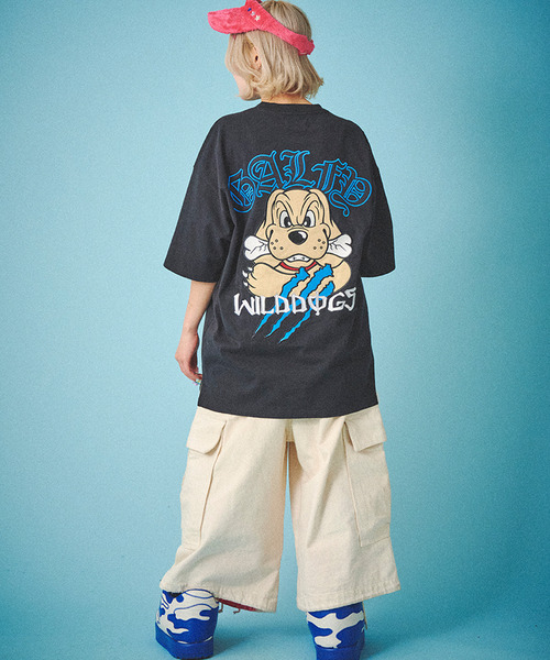 ガルフィー GALFY 覚醒ビーストTee 半袖Tシャツ ブラック ブルー L GALFY ガルフィー 覚醒ビーストTee (解) 半袖 Tシャツ オーバー