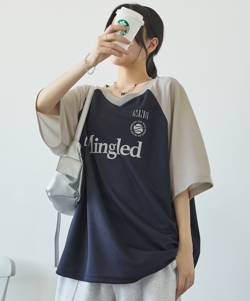 MONO-MART（モノマート） tシャツ ゲームデザインラグランメッシュV 