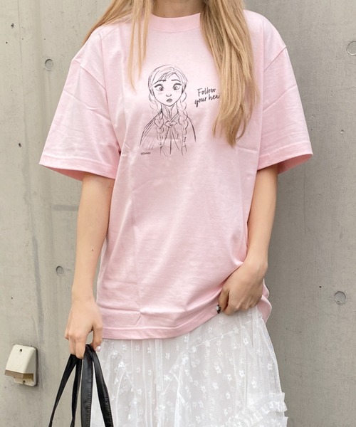 Disney Store ティアラチーム Tシャツ ピンク　オールド　プリンセス Disney Store ティアラチーム Tシャツ ピンク オールド プリンセスの