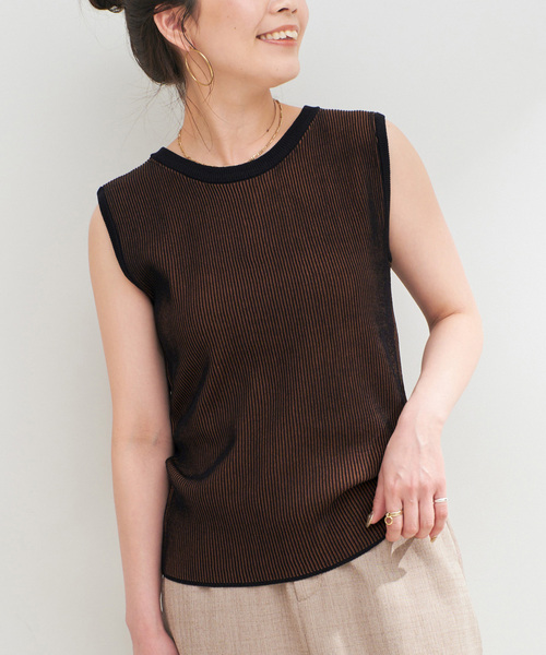 birthdeth ニット　タンクトップ　vintage ベーセーストック B.C STOCK リバーシブルニットタンクトップ
