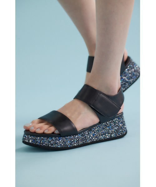 STACCATOサンダル STACCATO サンダル グリッターソールサンダル レディース