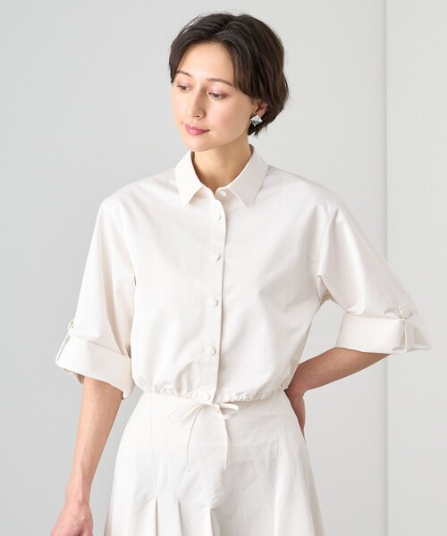 ANAYI 「ANAYI」 7分袖ブラウス 38 ネイビー レディース