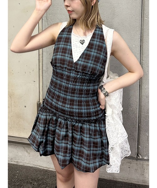 rocawear ベビーピンク ホルターネックミニワンピース　パイル生地 1885237_24980073_k3.jpg
