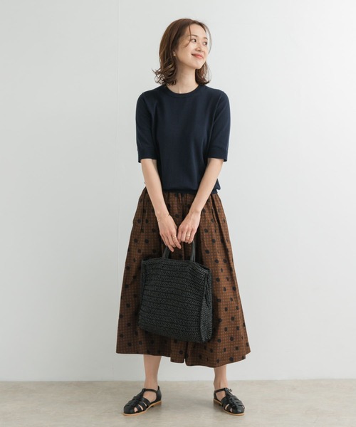 新品タグ付き　『UR TECH ひやサラクール』コットンハーフスリーブKNIT UR TECH ひやサラクール』コットンハーフスリーブKNIT[DRA5
