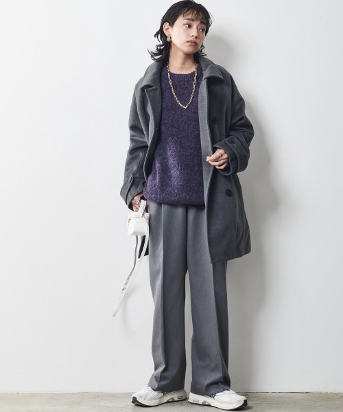 CHIC STYLE（シックスタイル） ピーコート 5L グレー レディース