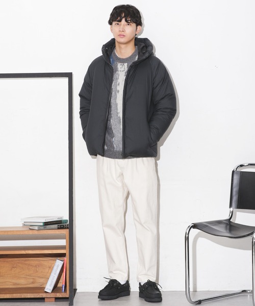 「NANO universe」 ダウンジャケット X-LARGE ダークネイビー メンズ_画像9