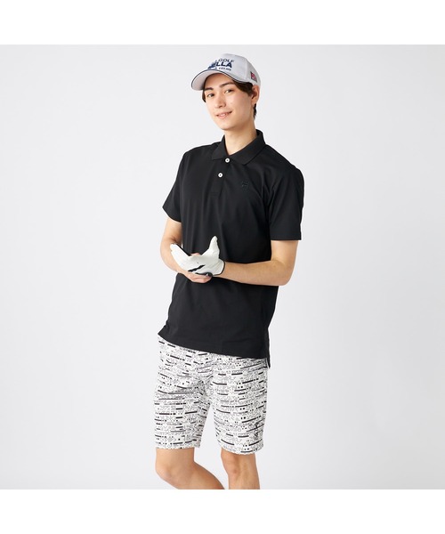 FILA - FILA GOLF フィラゴルフ ロゴ 人気 デザイン ポロシャツ ゴルフウェア FILA GOLF ポロシャツ フィラゴルフ ゴルフウェア ブランド ロゴ