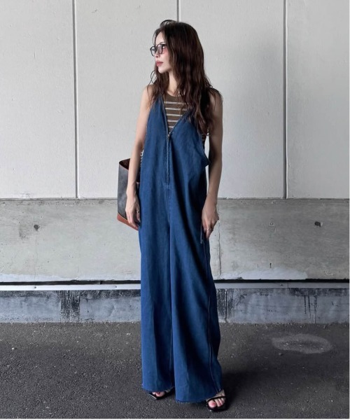CLANE サロペット オーバーオール SQUARE SLEEVE DENIM ALL IN