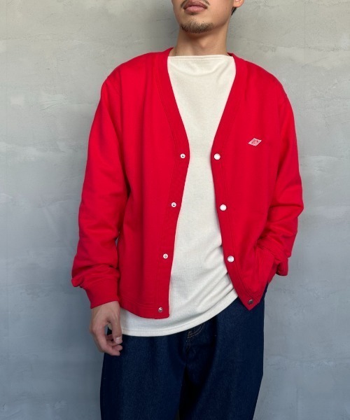 *送料込 *DANTON *カーディガン *size40 Danton 「DANTON」 カーディガン 40 レッド レディース