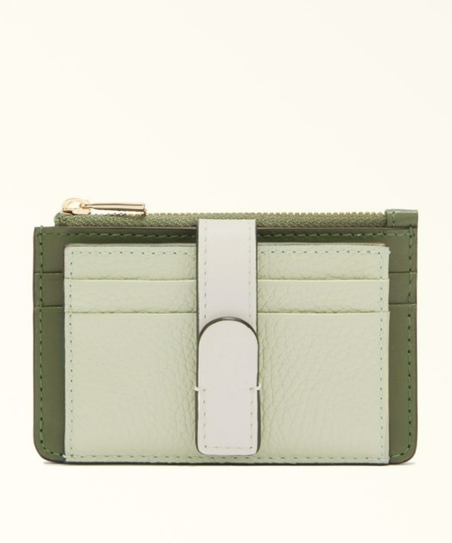 FURLA カードケース 二つ折り スモール カメリア ビジネスカード