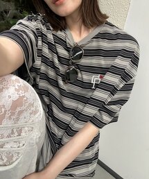 tシャツ ボーダーアソート オーバーダイピグメントTシャツ レディース メンズ｜ZOZOTOWN Yahoo!店