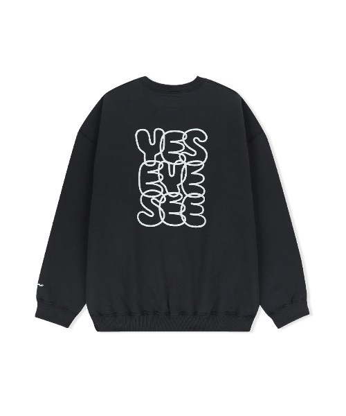 thisisneverthat ネバザ 刺繍 スウェット 黒 着用感L-XL T-Logo-LT-Crewneck-CHARCOAL1.