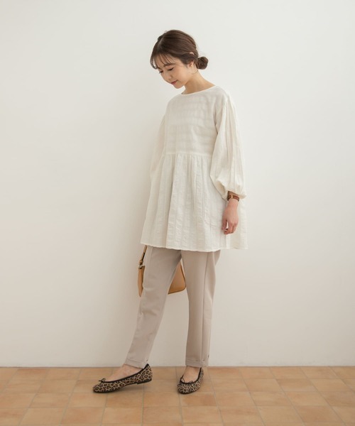 「URBAN RESEARCH DOORS」 長袖チュニック MEDIUM ホワイト レディース