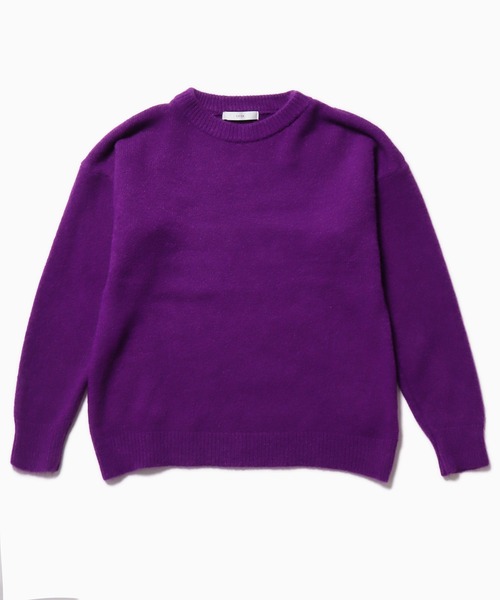 シシクイ　ピンク 長袖ニット セーター Freeサイズ ジーラ GeeRA ふわふわ指穴クルーネックニット （ピンク