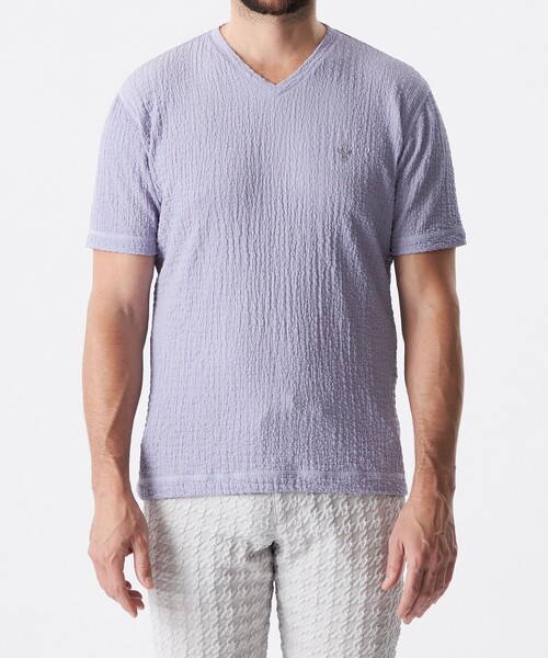 EPOCA UOMO（エポカ ウォモ） tシャツ ワッシャーストレッチカットソー 