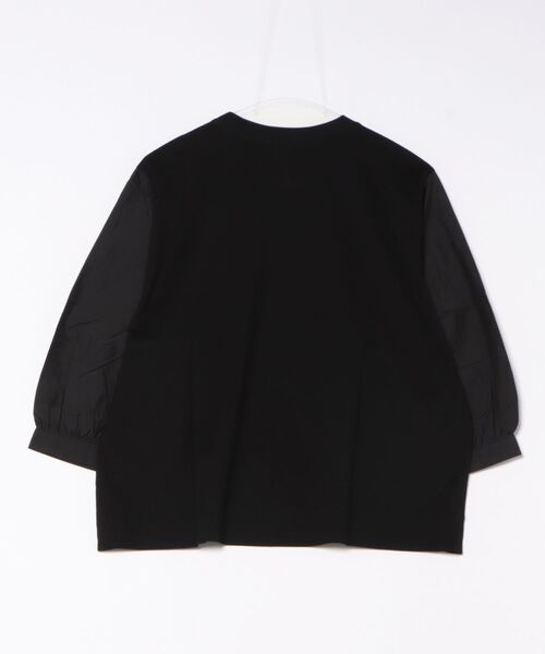 tシャツ ナイロンコットンペーパーローン　カメリアスカラップレース＋プレミアム天竺カットソー レディース H.A.K tシャツ ナイロンコットンペーパーローン カメリア