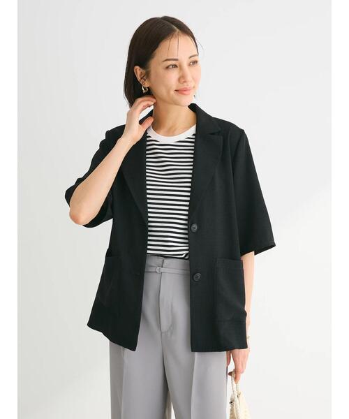 「Green Parks」 テーラードジャケット FREE ライトグレー レディース_画像3