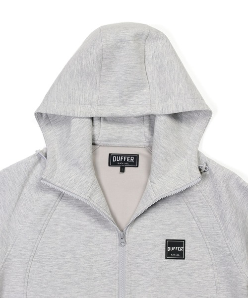 パーカー 「BLACK LABEL」”SORONA” FULL ZIP PARKA：セットアップ ダンボールニット ジップパーカー メンズの画像