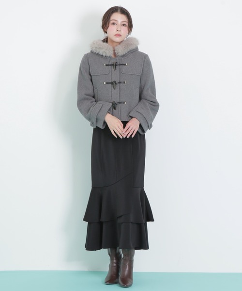 【JILL by JILL STUART】ダッフルコート JILL by STUART ダッフルコート コート フェイクファー付