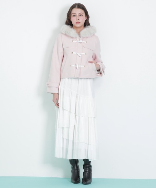 【JILL by JILL STUART】ダッフルコート JILL by STUART ダッフルコート コート フェイクファー付