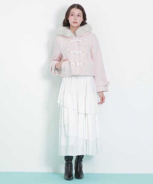 JILL STUART ダッフルコート JILL by STUART ダッフルコート コート フェイクファー付