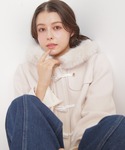 ダッフルコート コート フェイクファー付ショー...の詳細画像4