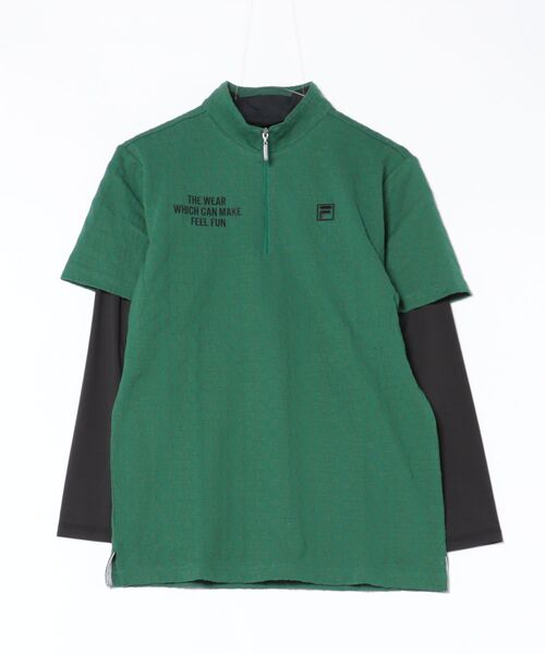 FILA GOLF 「FILA GOLF/フィラゴルフ」半袖ハーフジップシャツインナー
