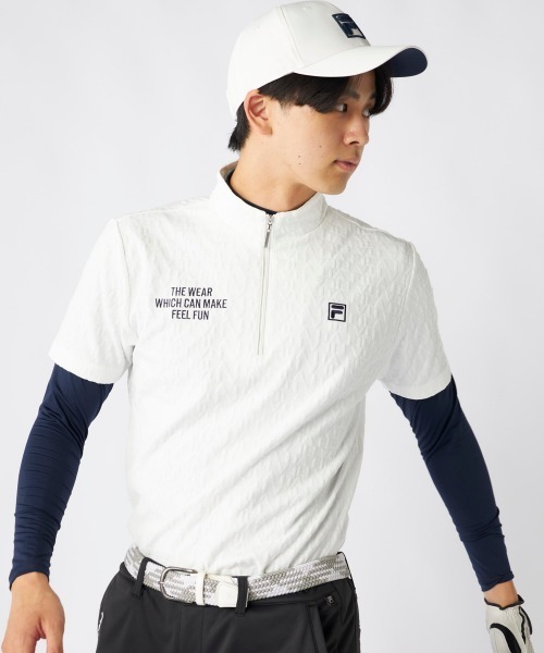 FILA GOLF 「FILA GOLF/フィラゴルフ」半袖ハーフジップシャツインナー 