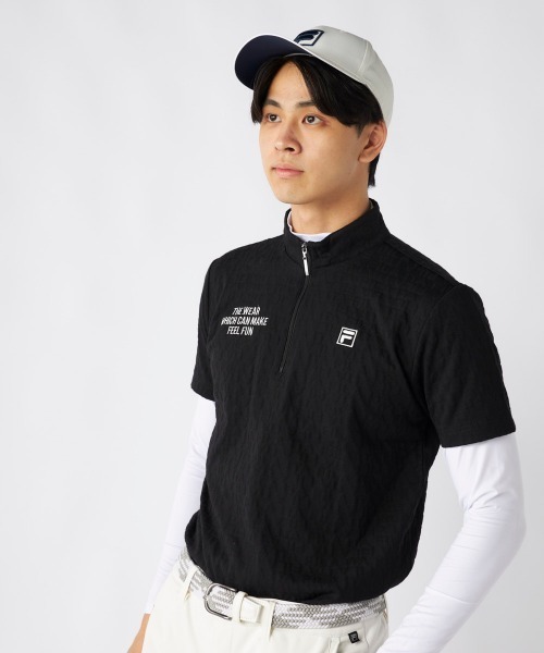 FILA GOLF 「FILA GOLF/フィラゴルフ」半袖ハーフジップシャツインナー