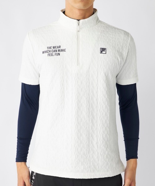 FILA GOLF 「FILA GOLF/フィラゴルフ」半袖ハーフジップシャツインナー