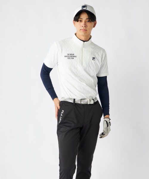 FILA GOLF 「FILA GOLF/フィラゴルフ」半袖ハーフジップシャツインナー