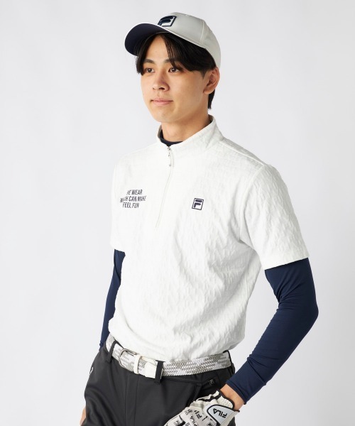 FILA GOLF 「FILA GOLF/フィラゴルフ」半袖ハーフジップシャツインナー