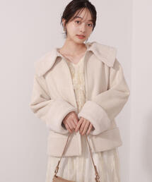 プロポーションボディドレッシング　ボアコート　テディベア　ベージュ L PROPORTION BODY DRESSING（プロポーションボディドレッシング