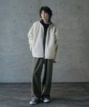 ブルゾン アウター ナイロンアンドフリースリバ...の詳細画像2