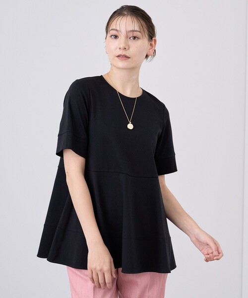 「ANAYI」 半袖カットソー 36 オフホワイト レディース_画像4