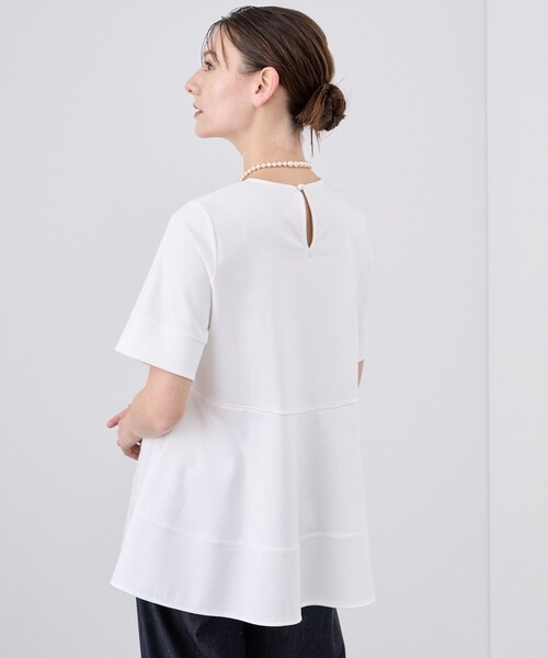 「ANAYI」 半袖カットソー 36 オフホワイト レディース_画像7