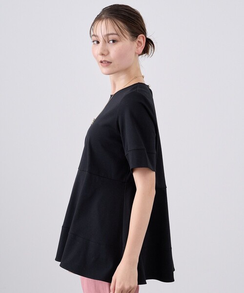 「ANAYI」 半袖カットソー 36 オフホワイト レディース_画像9