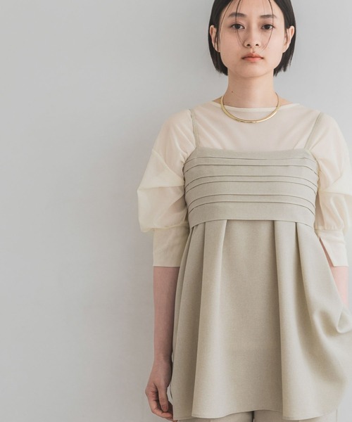 「A part by」 半袖カットソー FREE チャコールグレー レディース_画像6