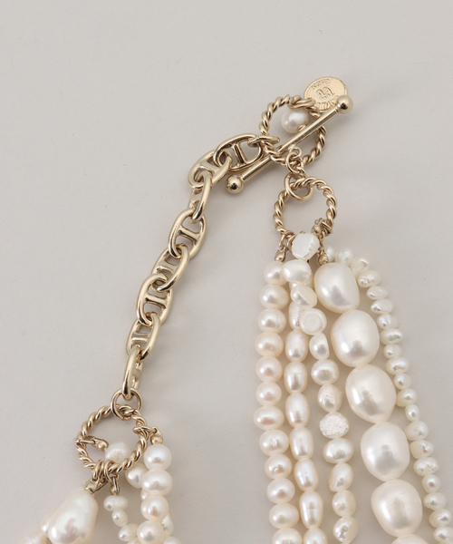 JUNCO Paris ネックレス 「追加2」Junco ジュンコパリ 別注 5連淡水