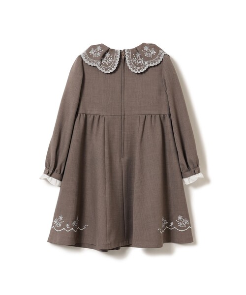 こども ビームス ワンピース セレモニー スカラップ 刺繍 ワンピース